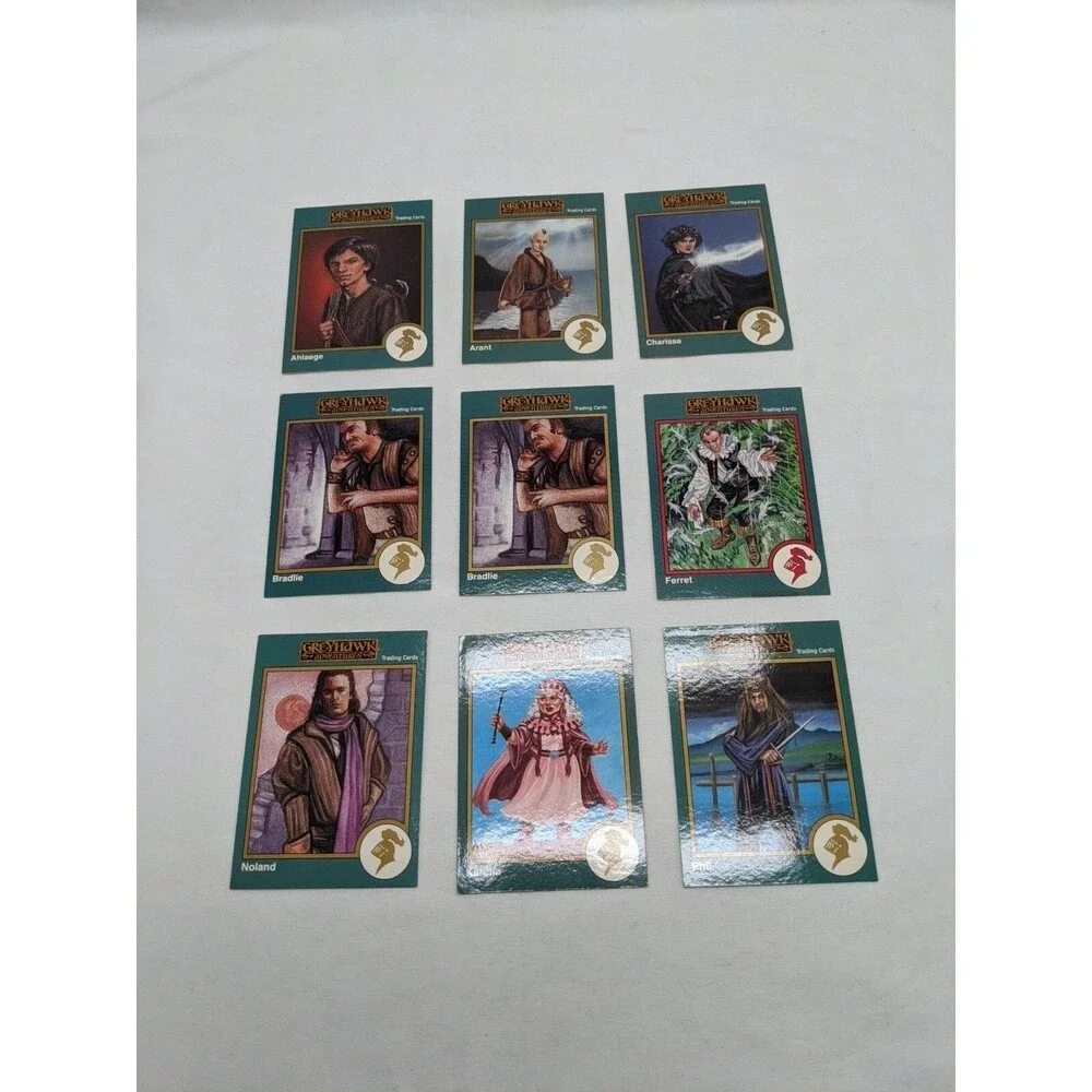 Lot Of (29) TSR Series 1993 Greyhawk Adventures Cards Gold Border And 2 Rare Red